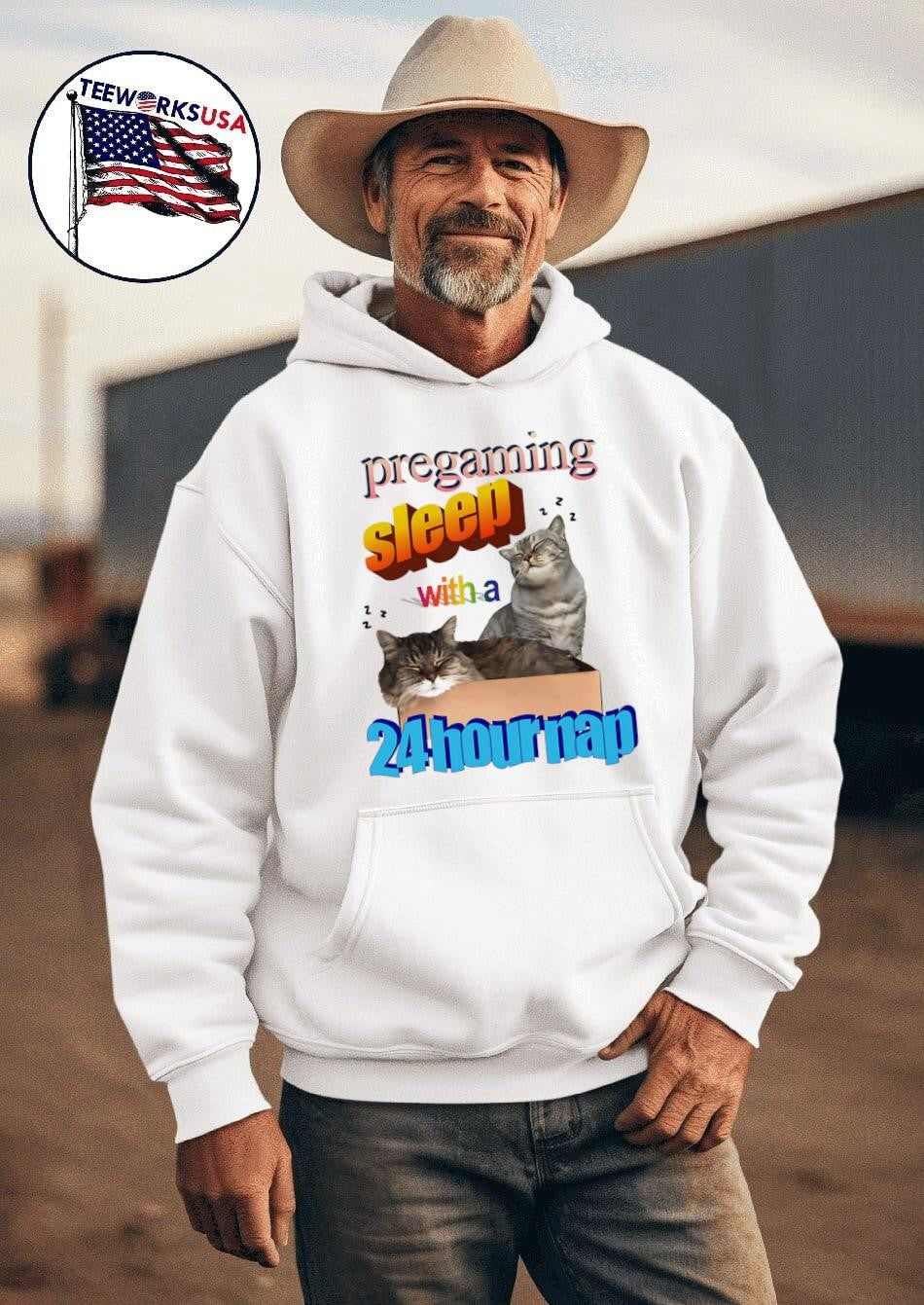 Pregaming sleep with a 24 hour nap - Adult & Kids T-Shirts, Sweatshirts & Hoodies apparel design preview 2