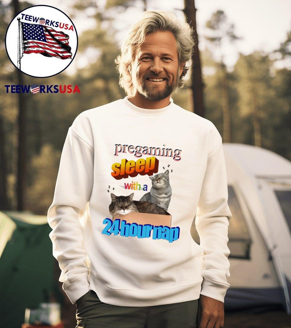 Pregaming sleep with a 24 hour nap - Adult & Kids T-Shirts, Sweatshirts & Hoodies apparel design preview 3