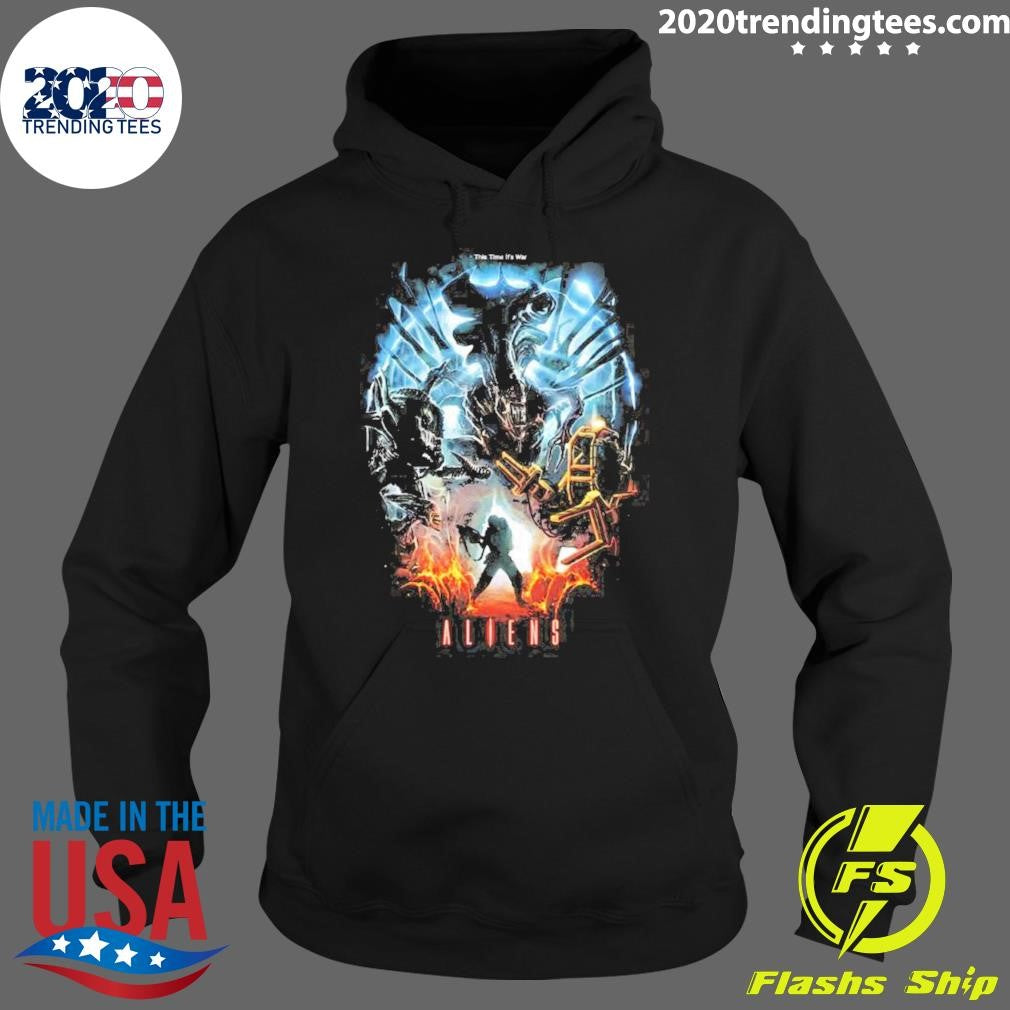 Premium Aliens This Time It's War - Adult & Kids T-Shirts, Sweatshirts & Hoodies apparel design preview 2
