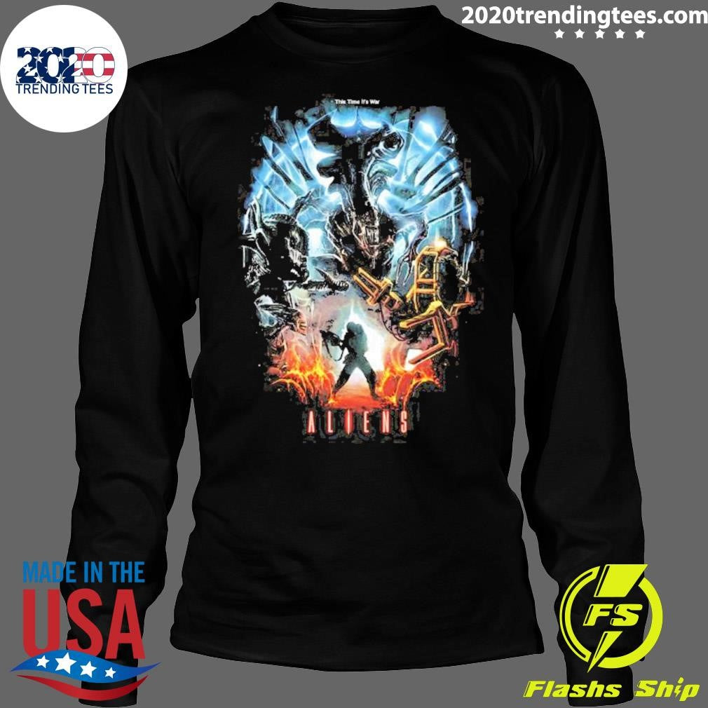 Premium Aliens This Time It's War - Adult & Kids T-Shirts, Sweatshirts & Hoodies apparel design preview 4