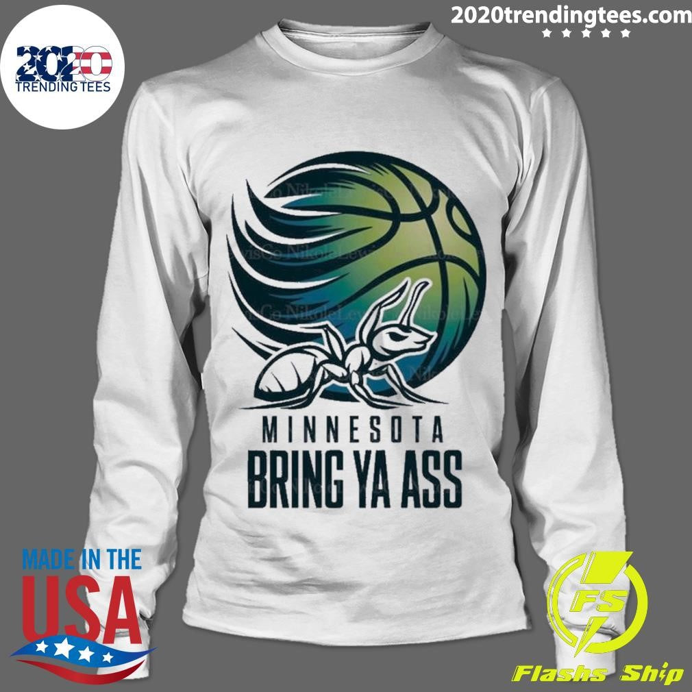 Premium Ant Minnesota Bring Ya Ass Basketball - Adult & Kids T-Shirts, Sweatshirts & Hoodies apparel design preview 4