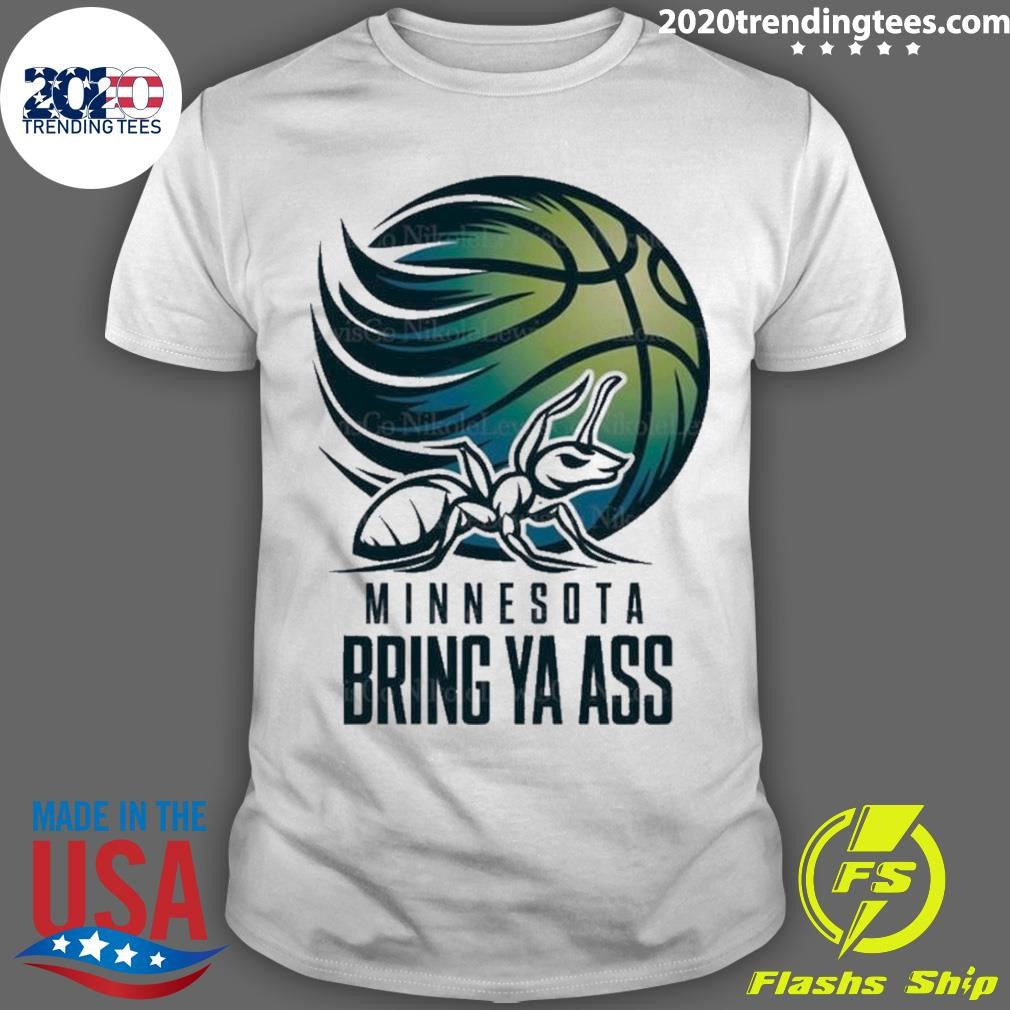 Premium Ant Minnesota Bring Ya Ass Basketball - Adult & Kids T-Shirts, Sweatshirts & Hoodies apparel design preview 1