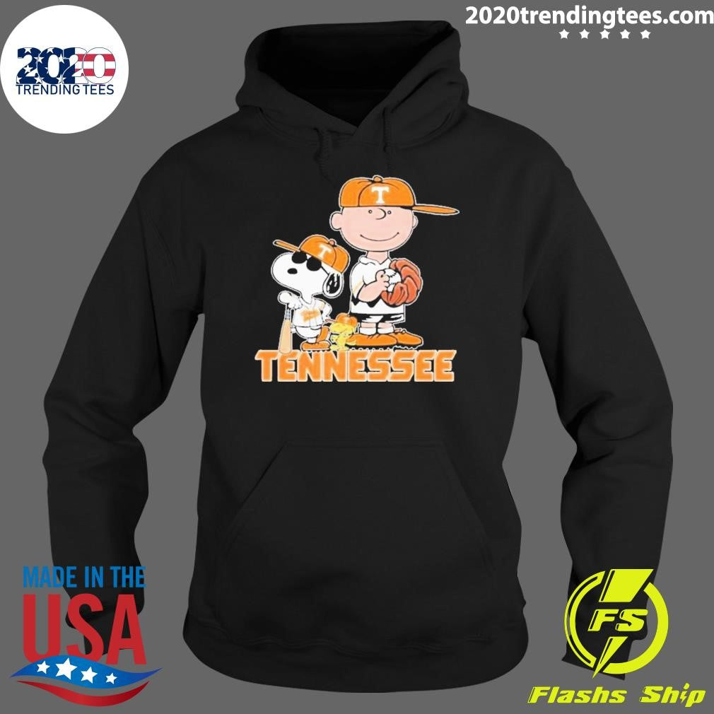 Premium Baseball Snoopy Peanuts Tennessee Volunteers - Adult & Kids T-Shirts, Sweatshirts & Hoodies apparel design preview 2