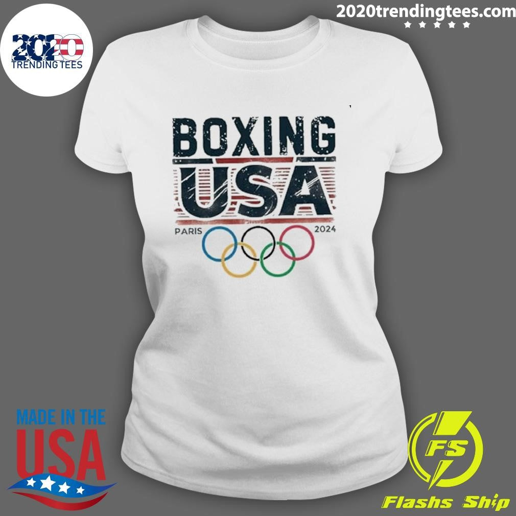 Premium Boxing USA Olympic 2024 - Adult & Kids T-Shirts, Sweatshirts & Hoodies apparel design preview 3