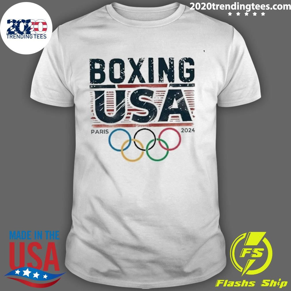 Premium Boxing USA Olympic 2024 - Adult & Kids T-Shirts, Sweatshirts & Hoodies apparel design preview 1