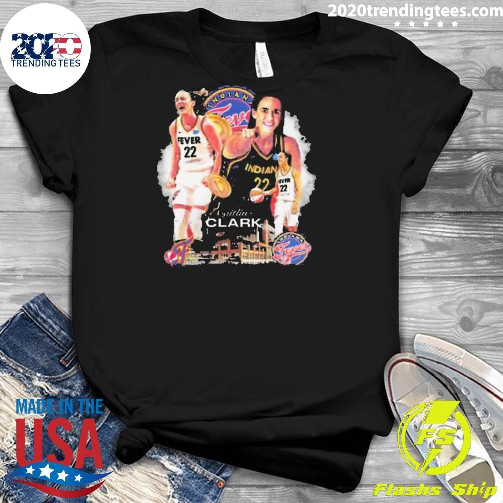Premium Caitlin Clark Indiana Fever New Star Signing - Adult & Kids T-Shirts, Sweatshirts & Hoodies apparel design preview 3