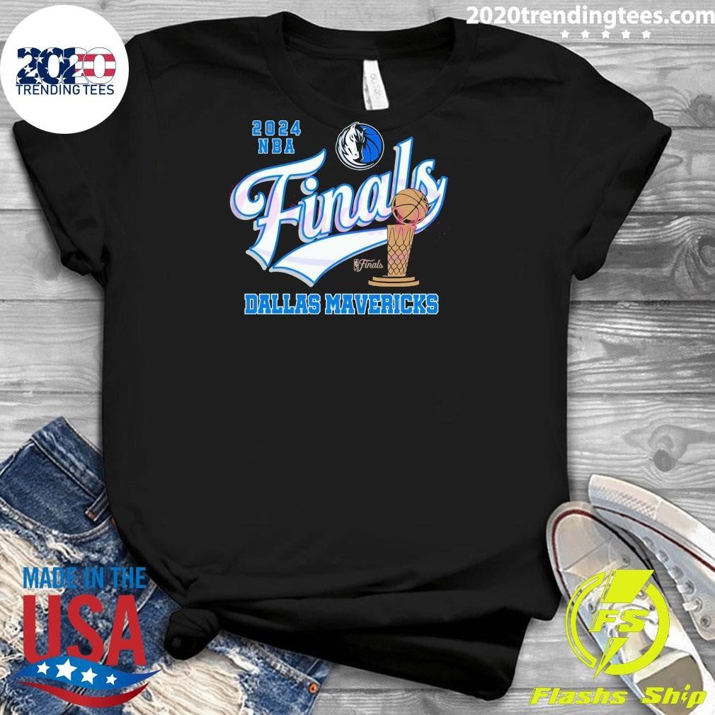 Premium Dallas Mavericks 2024 NBA Finals Trophy - Adult & Kids T-Shirts, Sweatshirts & Hoodies apparel design preview 3