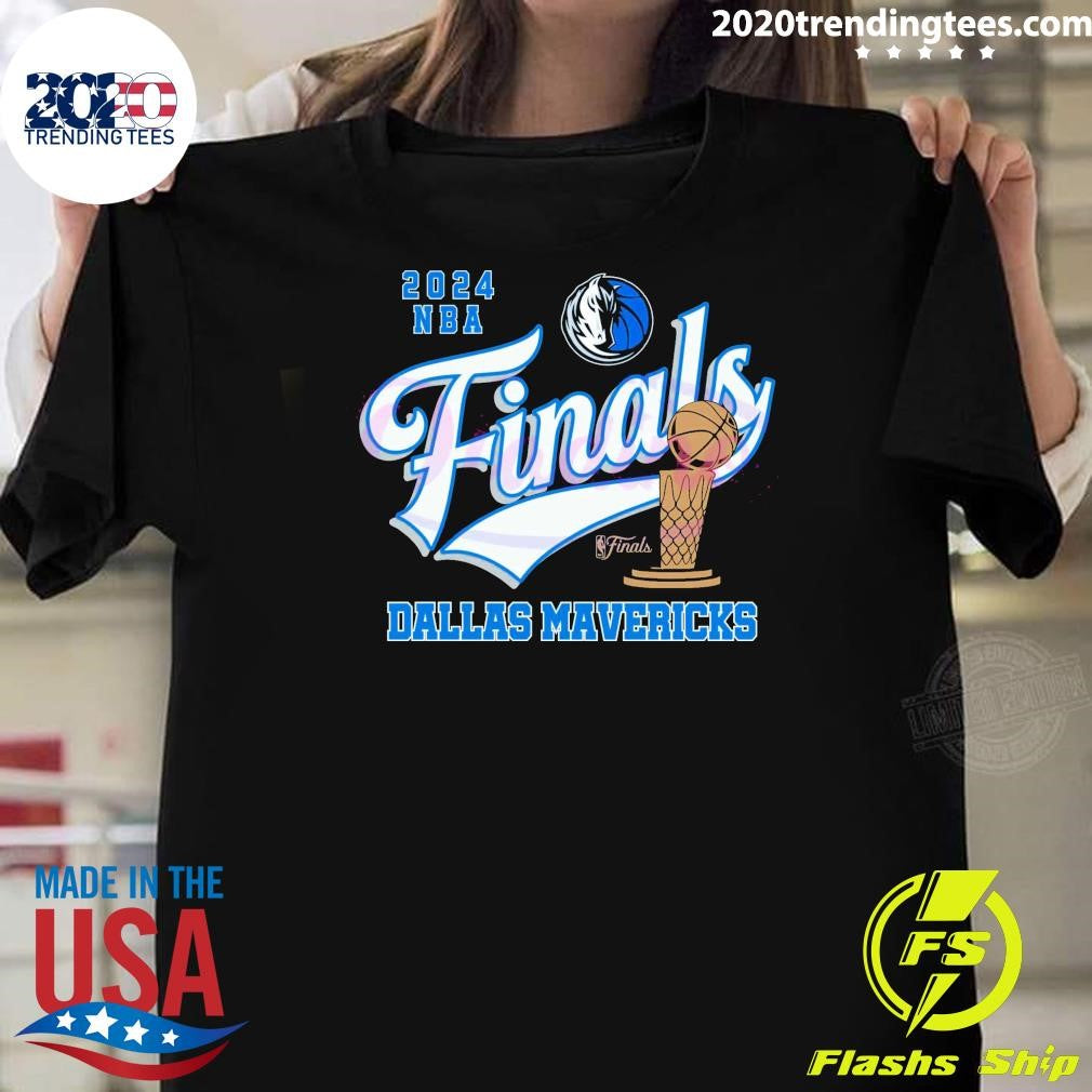 Premium Dallas Mavericks 2024 NBA Finals Trophy - Adult & Kids T-Shirts, Sweatshirts & Hoodies apparel design preview 1