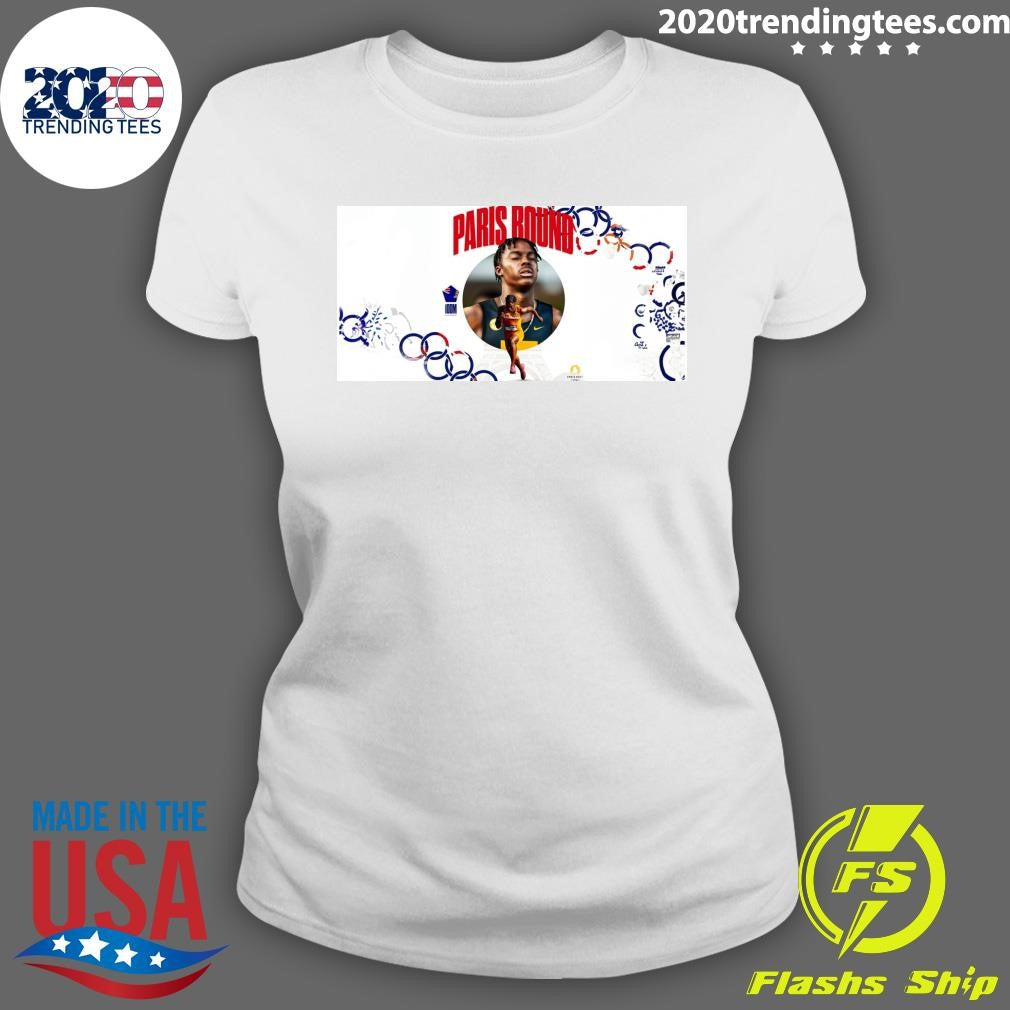 Premium Davonte Howell heads to Paris 2024 - Adult & Kids T-Shirts, Sweatshirts & Hoodies apparel design preview 3