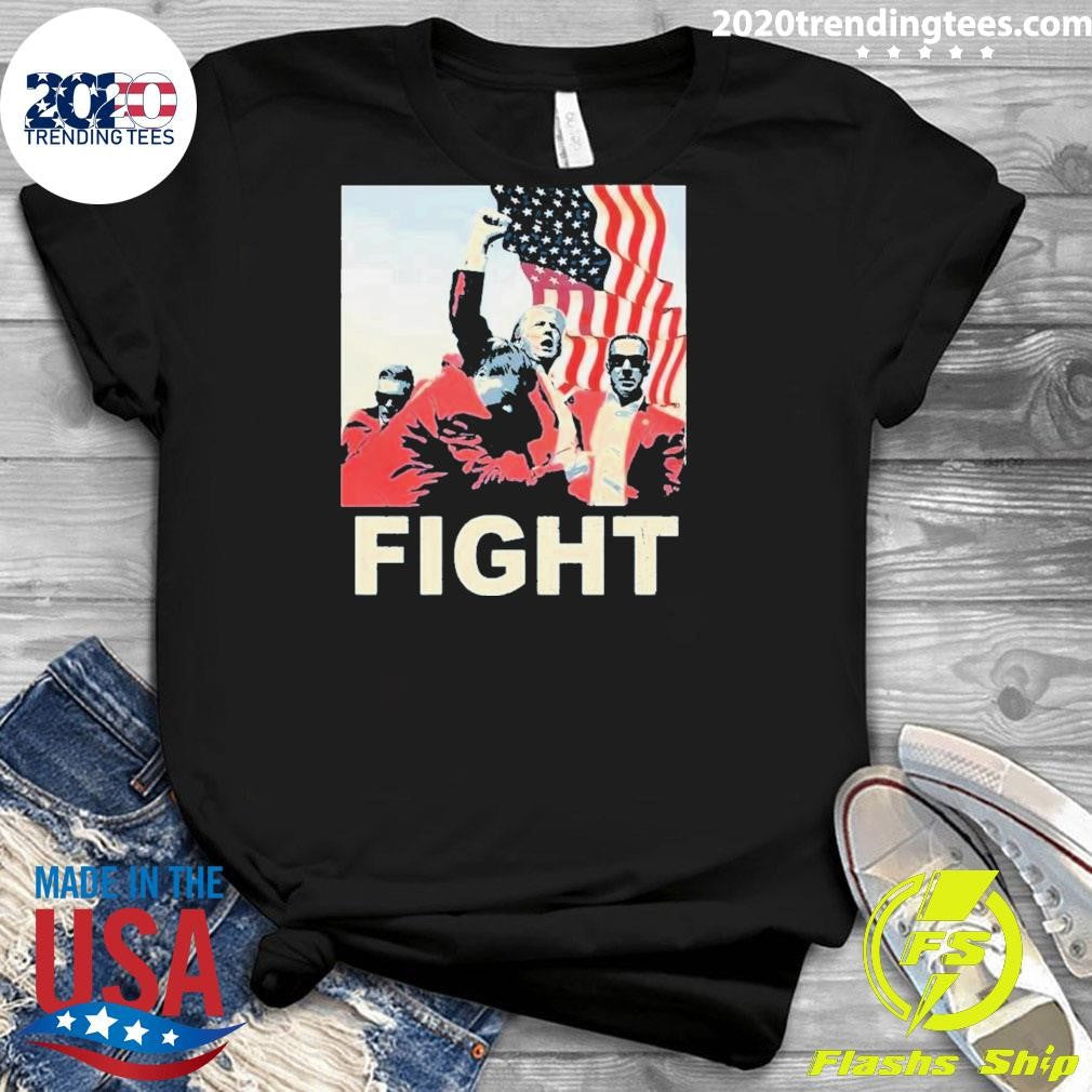 Premium Design Trump Fight Iconic - Adult & Kids T-Shirts, Sweatshirts & Hoodies apparel design preview 3