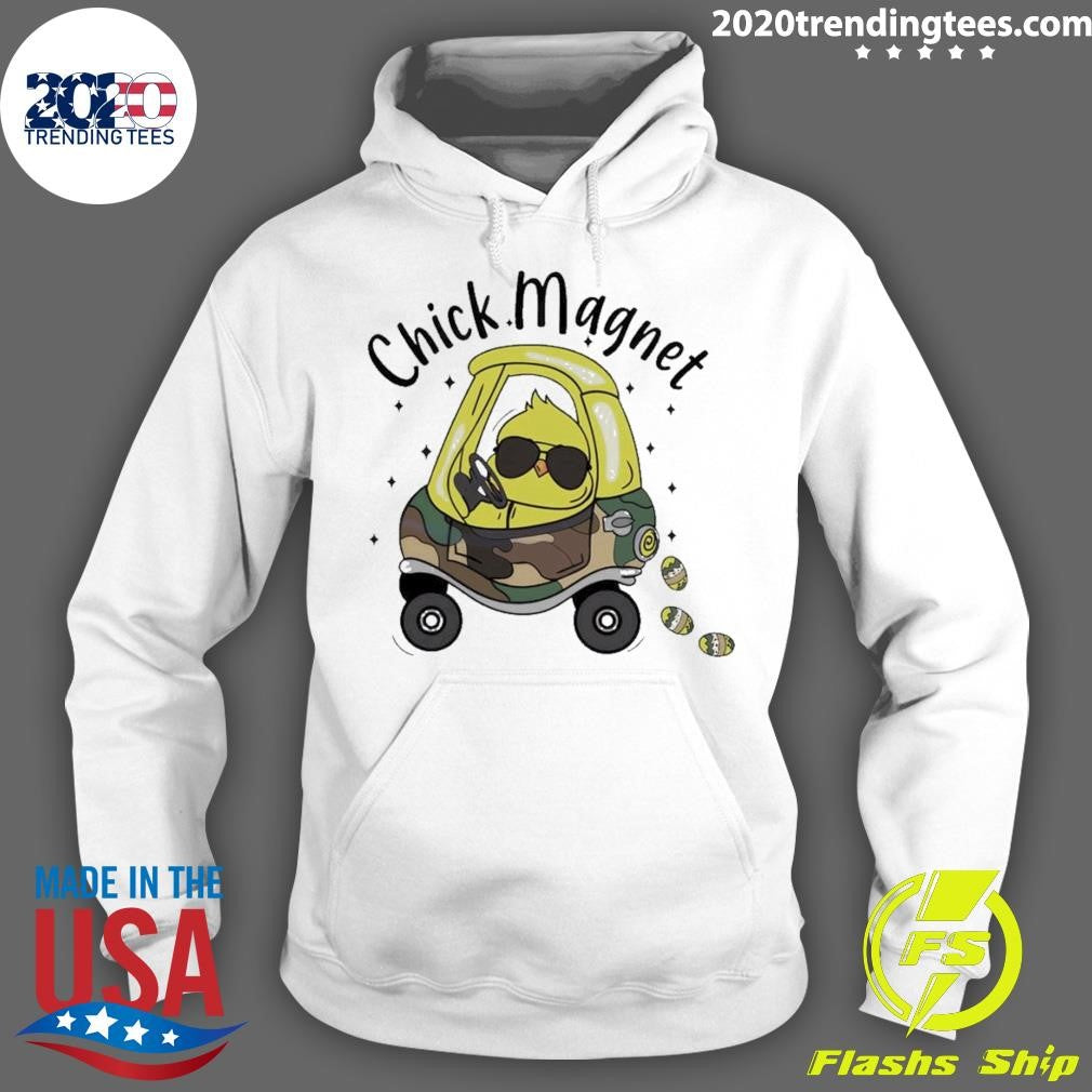 Premium Easter Bunny Chick Magnet - Adult & Kids T-Shirts, Sweatshirts & Hoodies apparel design preview 2