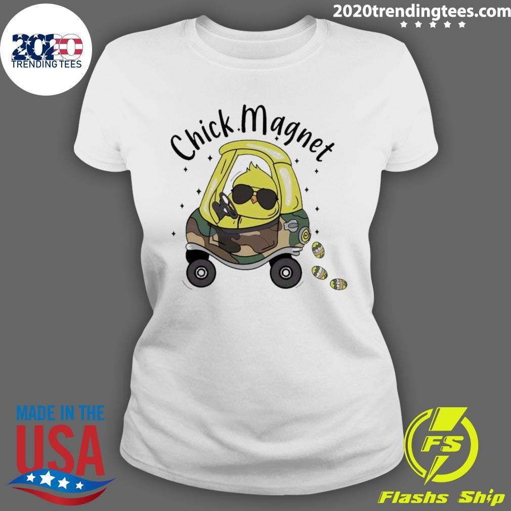 Premium Easter Bunny Chick Magnet - Adult & Kids T-Shirts, Sweatshirts & Hoodies apparel design preview 3