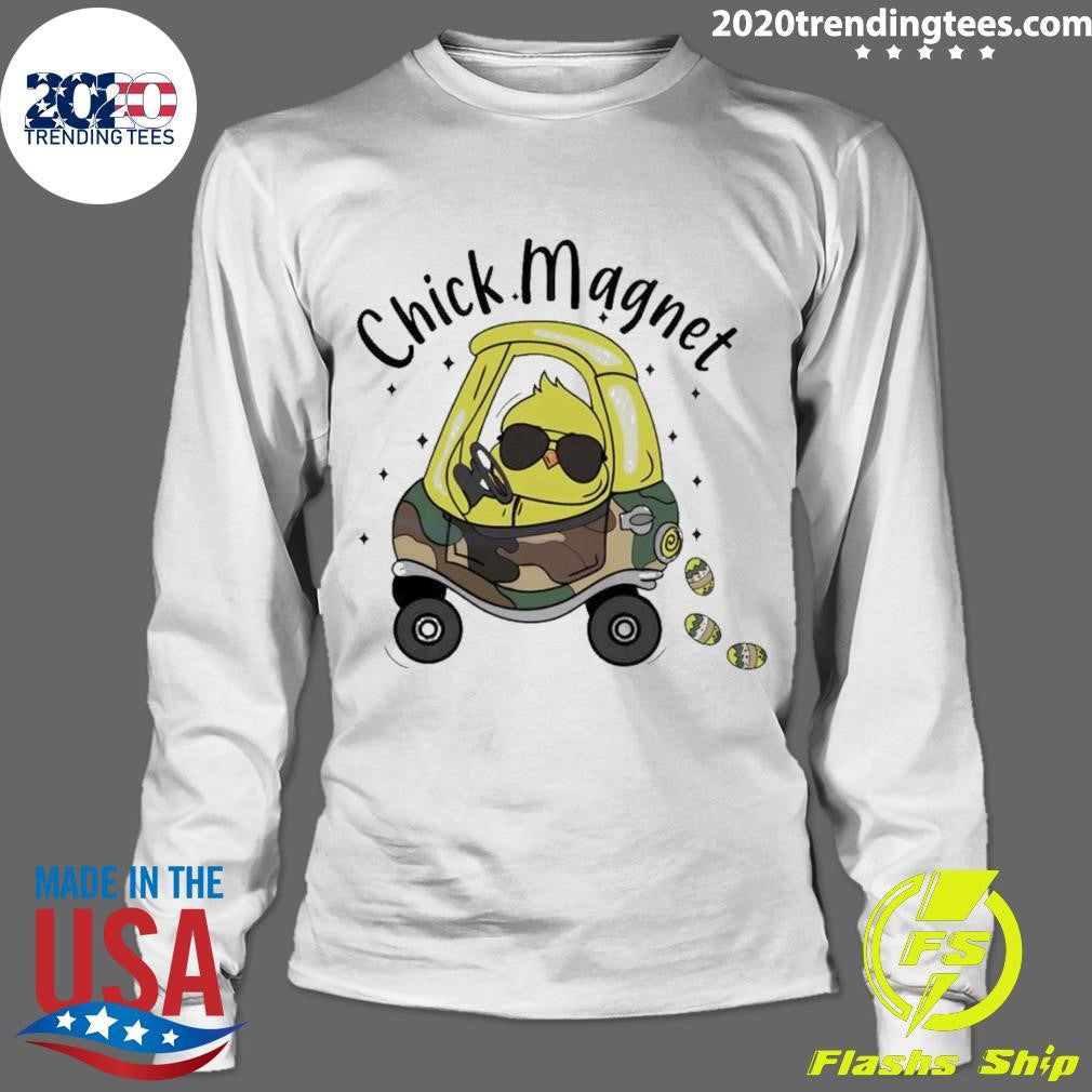 Premium Easter Bunny Chick Magnet - Adult & Kids T-Shirts, Sweatshirts & Hoodies apparel design preview 4