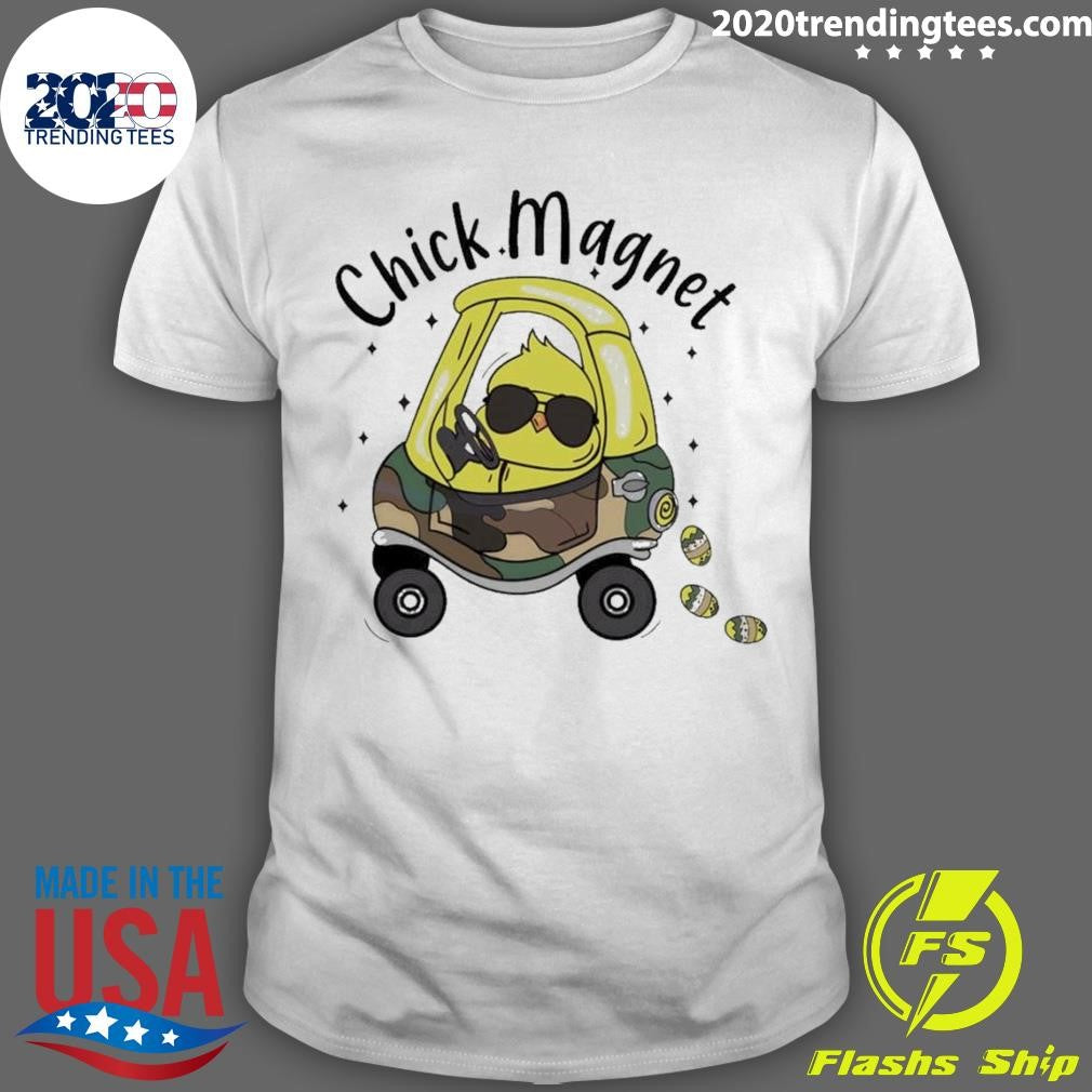 Premium Easter Bunny Chick Magnet - Adult & Kids T-Shirts, Sweatshirts & Hoodies apparel design preview 1