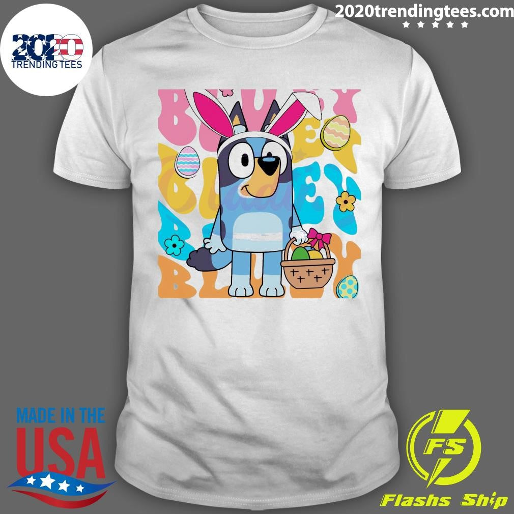 Premium Easter Eggs Bluey Bunny - Adult & Kids T-Shirts, Sweatshirts & Hoodies apparel design preview 1