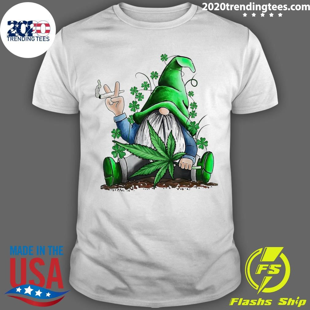 Premium Funny Gnome Pot Leaf 420 Marijuana Weed St - Adult & Kids T-Shirts, Sweatshirts & Hoodies apparel design preview 1