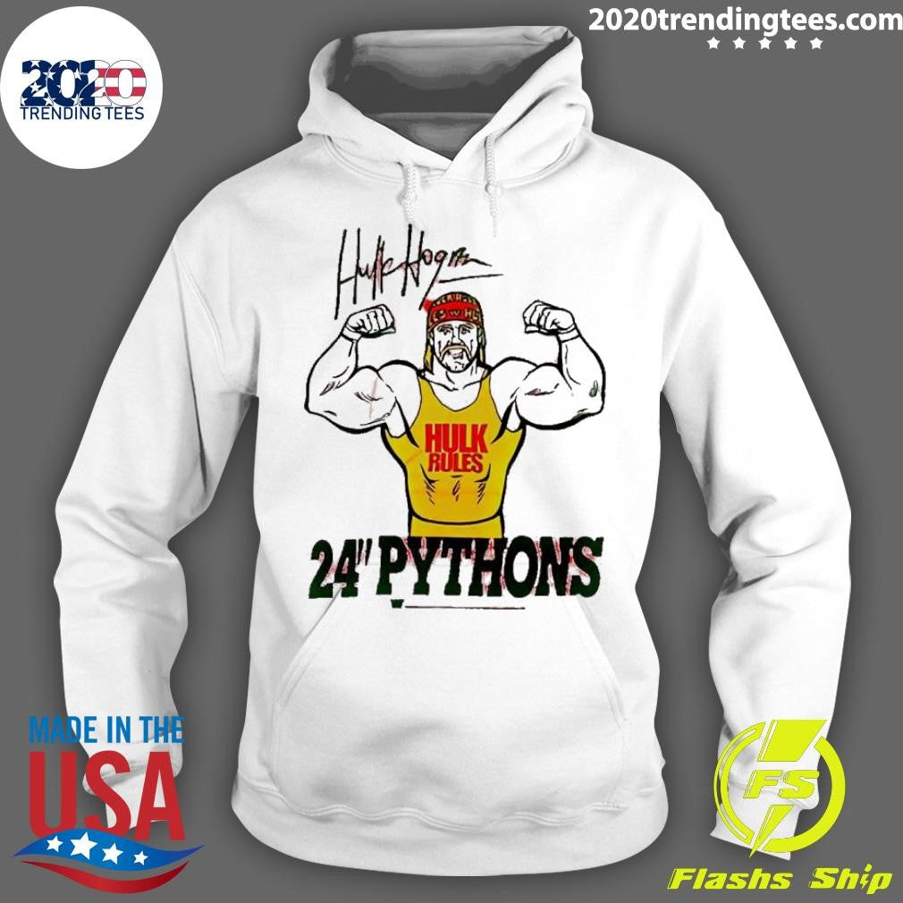 Premium Hulk Hogan Rules 24 Pythons - Adult & Kids T-Shirts, Sweatshirts & Hoodies apparel design preview 2