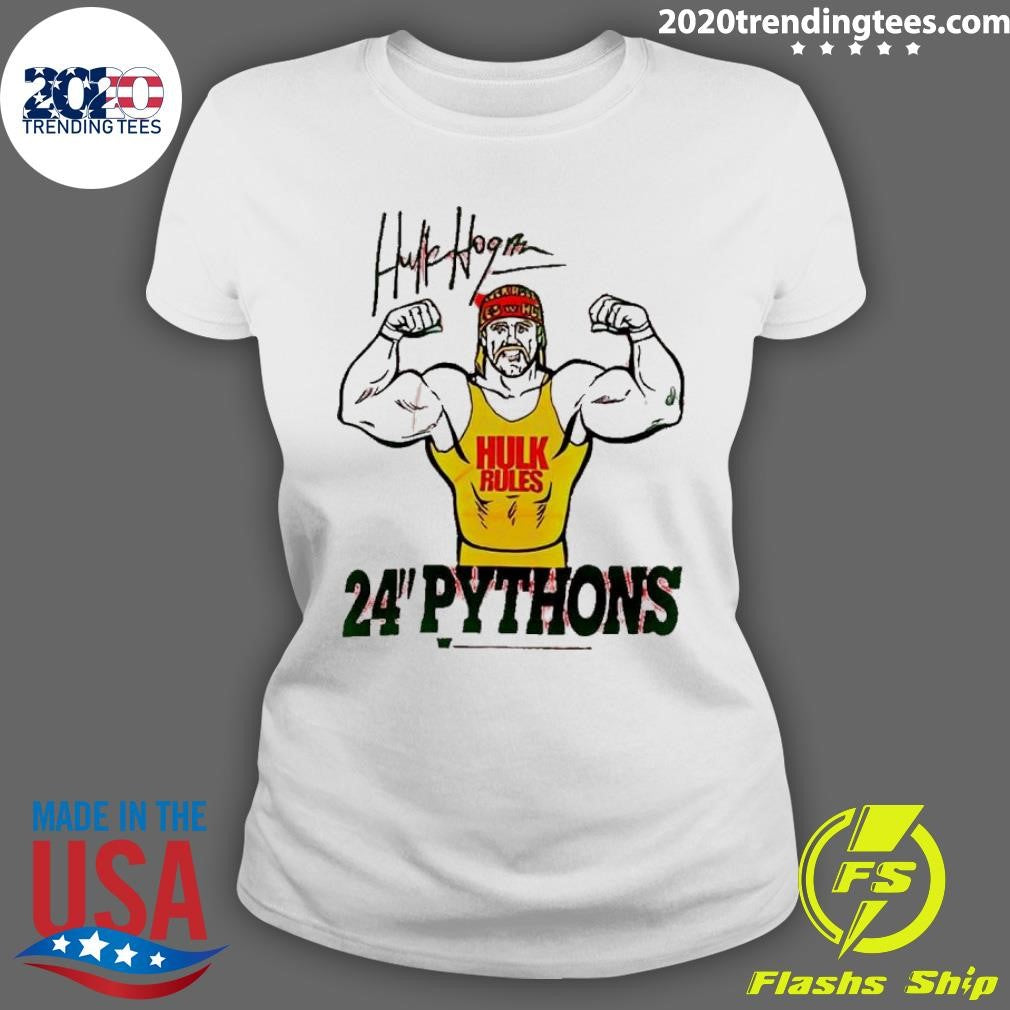 Premium Hulk Hogan Rules 24 Pythons - Adult & Kids T-Shirts, Sweatshirts & Hoodies apparel design preview 3
