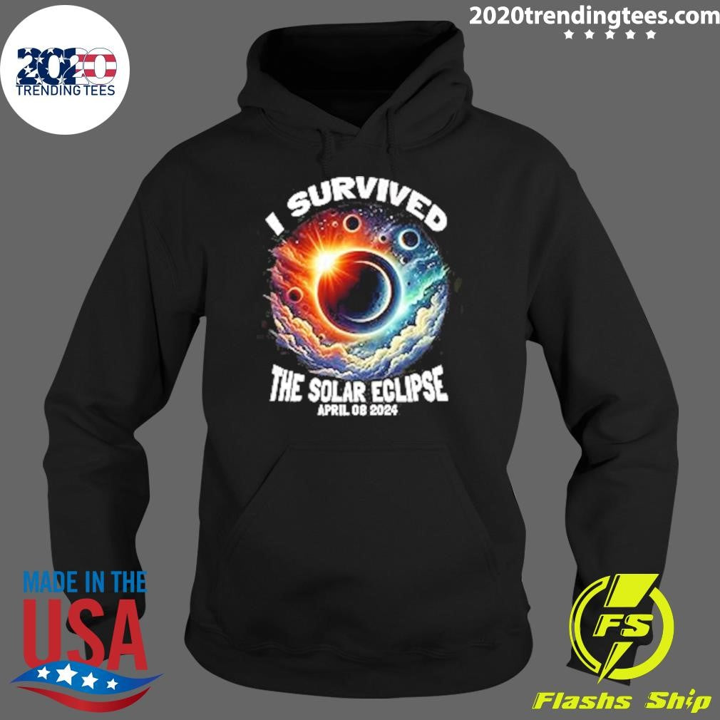 Premium I survived the 2024 Solar Eclipse - Adult & Kids T-Shirts, Sweatshirts & Hoodies apparel design preview 2