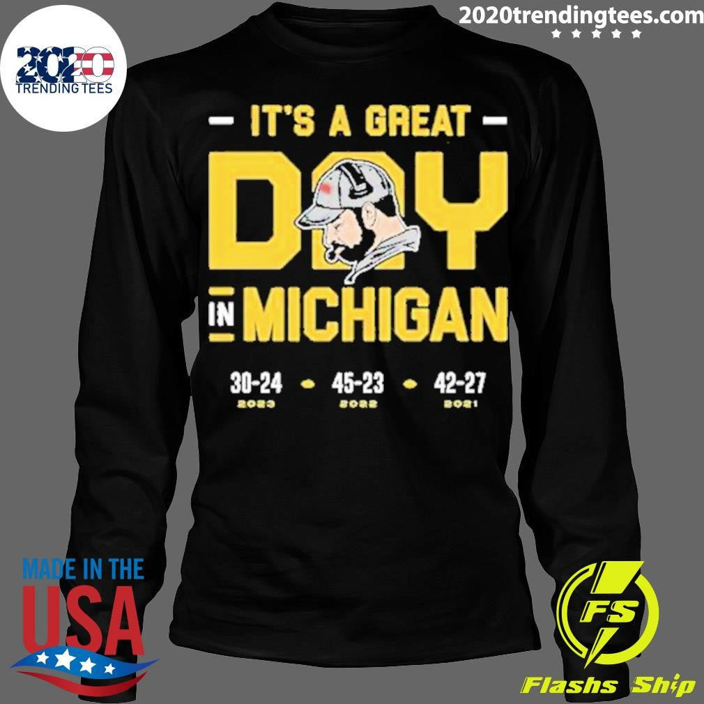 Premium It's A Great Day In Michigan - Adult & Kids T-Shirts, Sweatshirts & Hoodies apparel design preview 4
