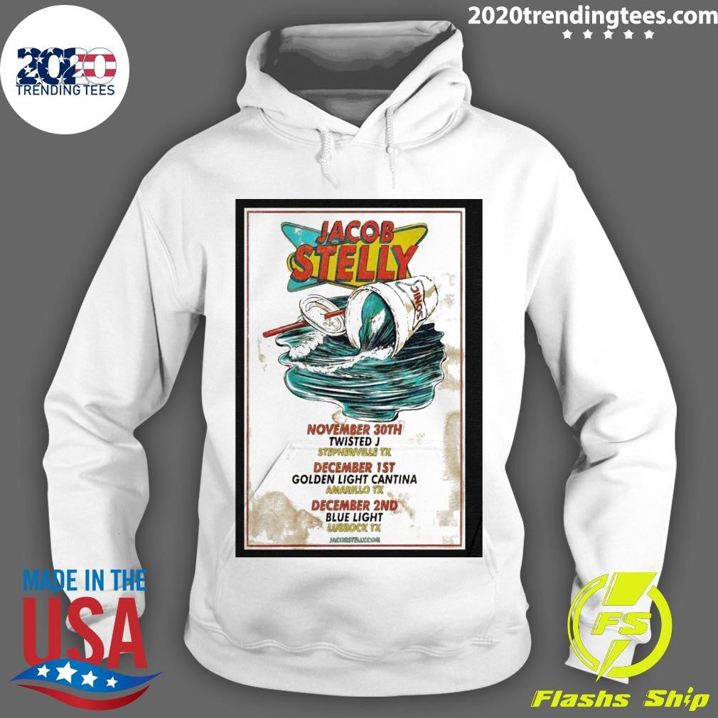 Premium Jacob Stelly Blue Light Lubbock Tx Dec 2nd 23 - Adult & Kids T-Shirts, Sweatshirts & Hoodies apparel design preview 2