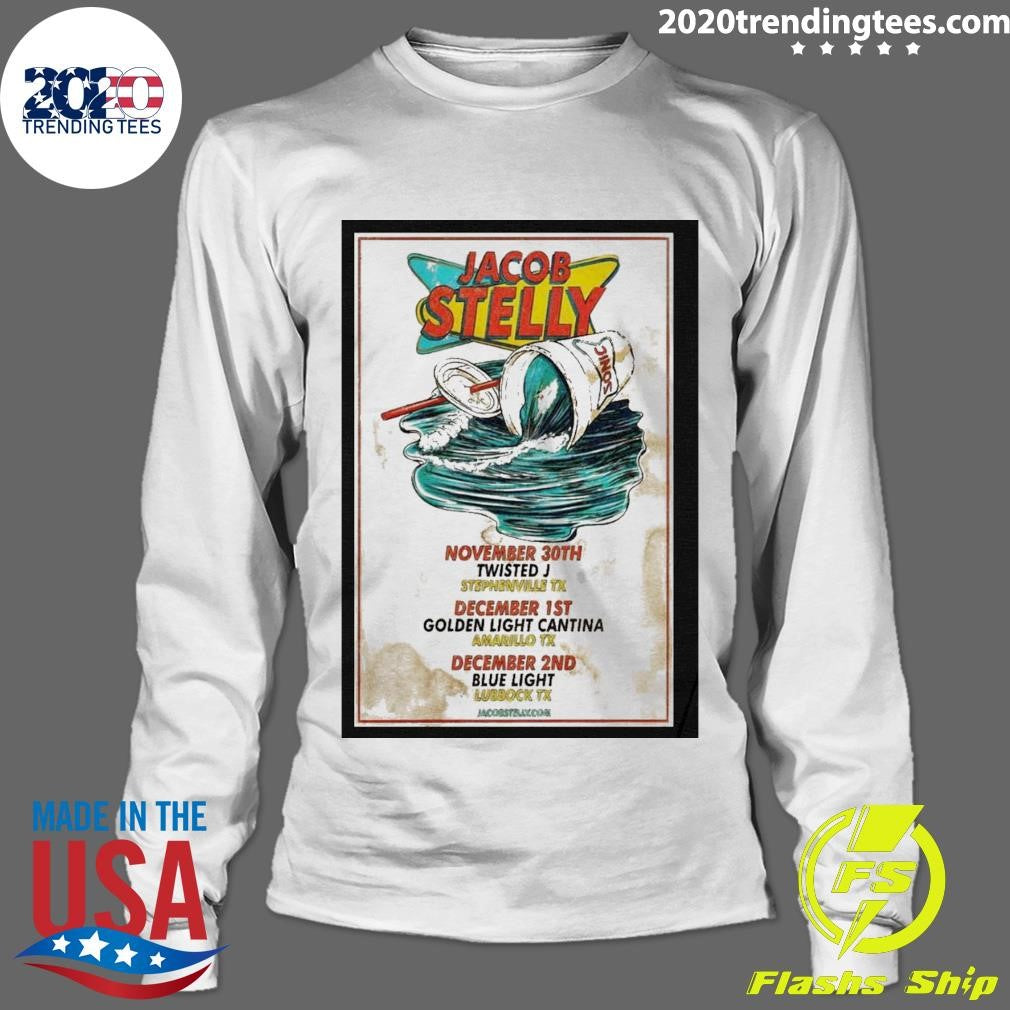 Premium Jacob Stelly Blue Light Lubbock Tx Dec 2nd 23 - Adult & Kids T-Shirts, Sweatshirts & Hoodies apparel design preview 4
