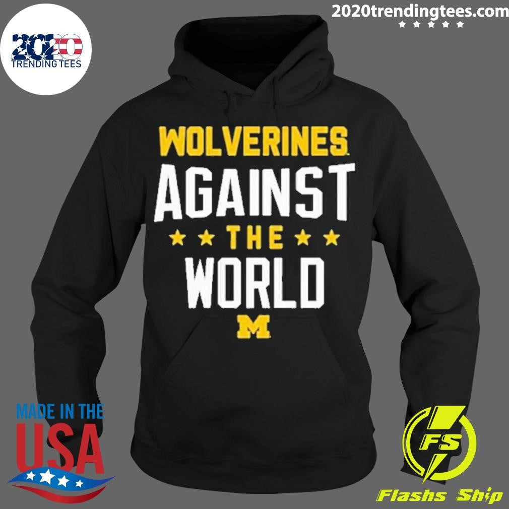 Premium Michigan Wolverines Against The World - Adult & Kids T-Shirts, Sweatshirts & Hoodies apparel design preview 2