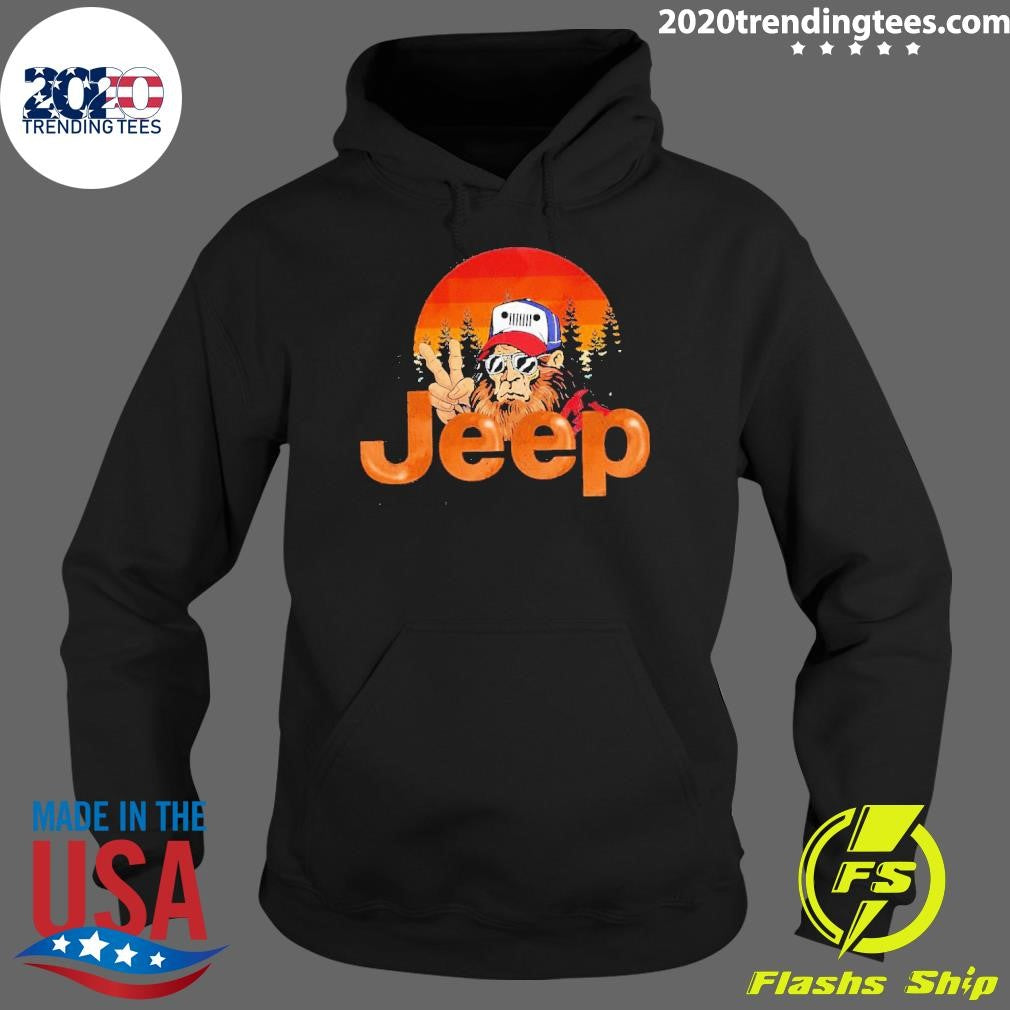 Premium Monkey Hat Jeep - Adult & Kids T-Shirts, Sweatshirts & Hoodies apparel design preview 2