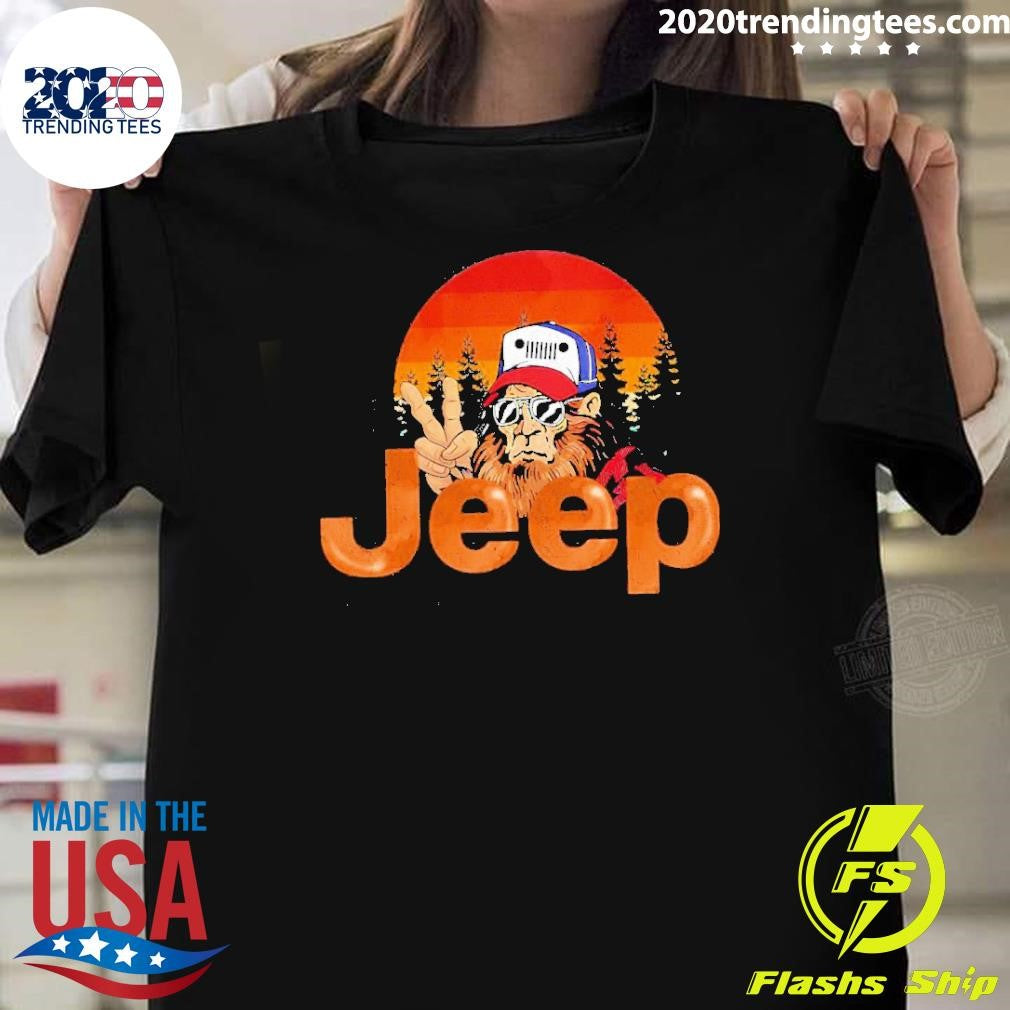 Premium Monkey Hat Jeep - Adult & Kids T-Shirts, Sweatshirts & Hoodies apparel design preview 1