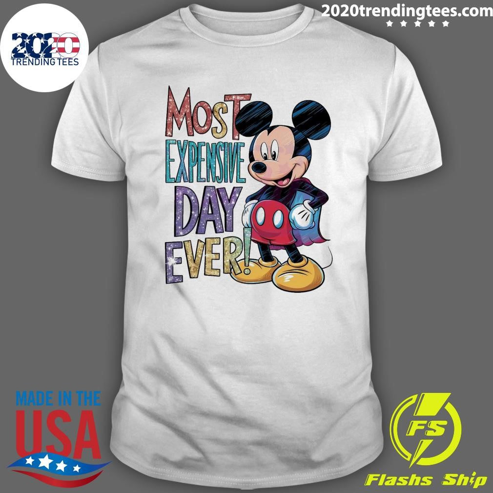 Premium Most Expensive Day Ever Glitter Mickey - Adult & Kids T-Shirts, Sweatshirts & Hoodies apparel design preview 1