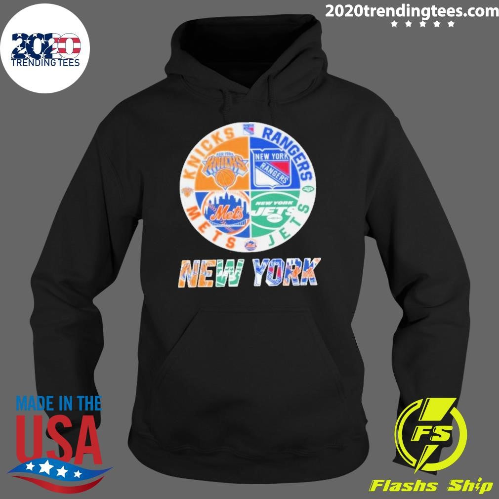 Premium New York Rangers Mets Knicks NY Jets Proud - Adult & Kids T-Shirts, Sweatshirts & Hoodies apparel design preview 2