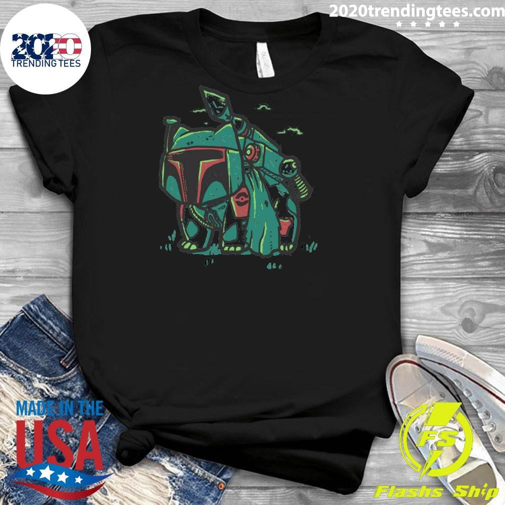Premium Pokemon Bulbasaur X Star Wars Boba Fett - Adult & Kids T-Shirts, Sweatshirts & Hoodies apparel design preview 3