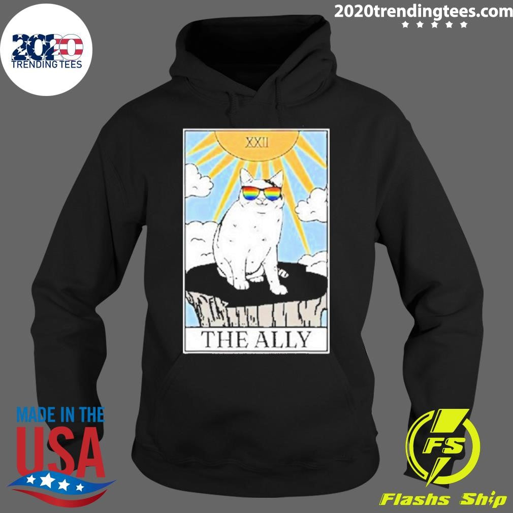 Premium Pride Sunglasses Ally Cat Tarot Card - Adult & Kids T-Shirts, Sweatshirts & Hoodies apparel design preview 2