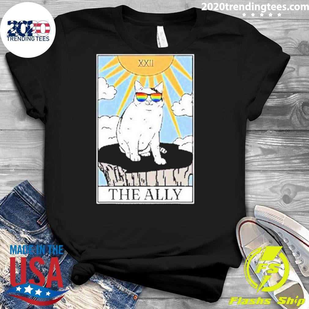 Premium Pride Sunglasses Ally Cat Tarot Card - Adult & Kids T-Shirts, Sweatshirts & Hoodies apparel design preview 3