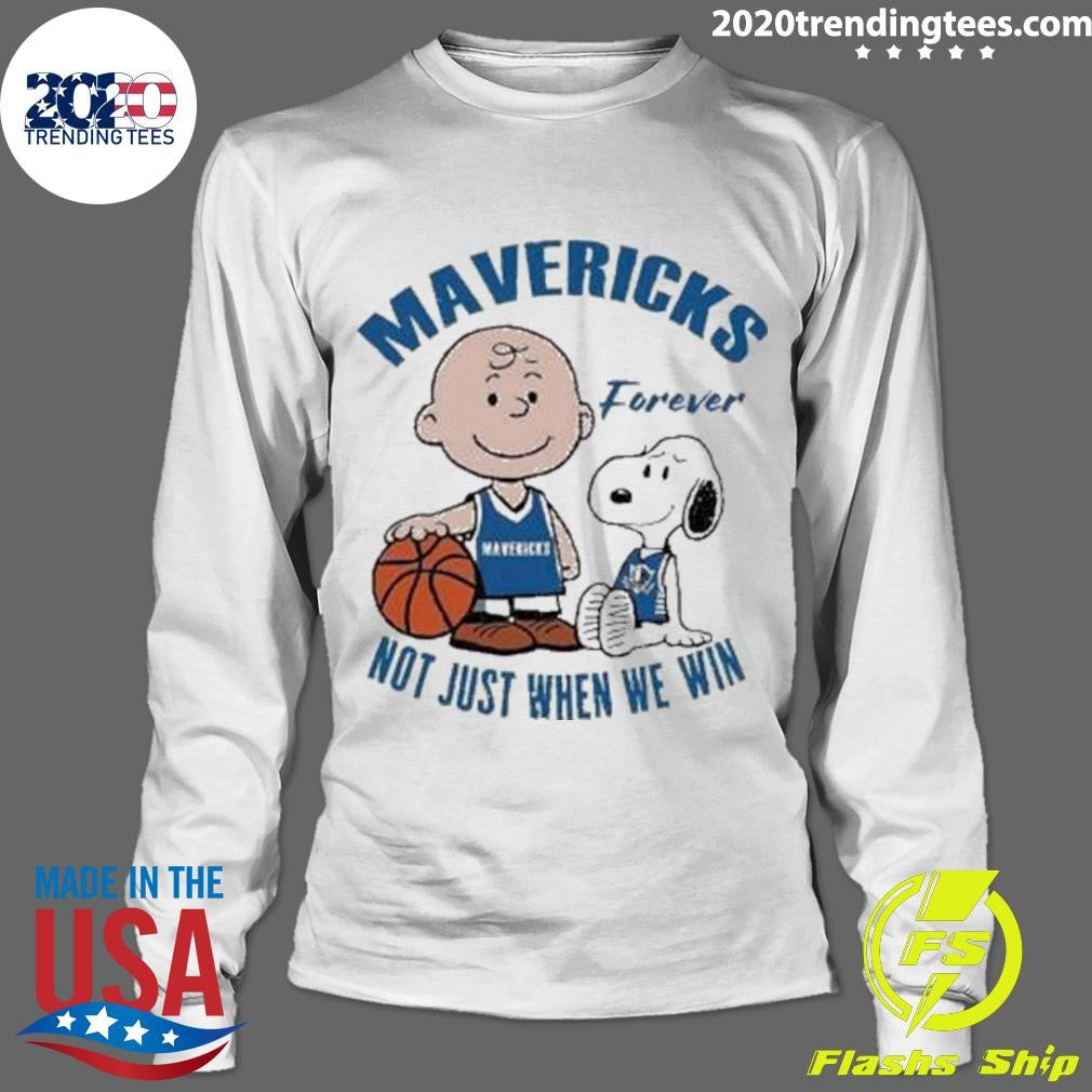 Premium Snoopy And Charlie Brown Dallas Mavericks - Adult & Kids T-Shirts, Sweatshirts & Hoodies apparel design preview 4