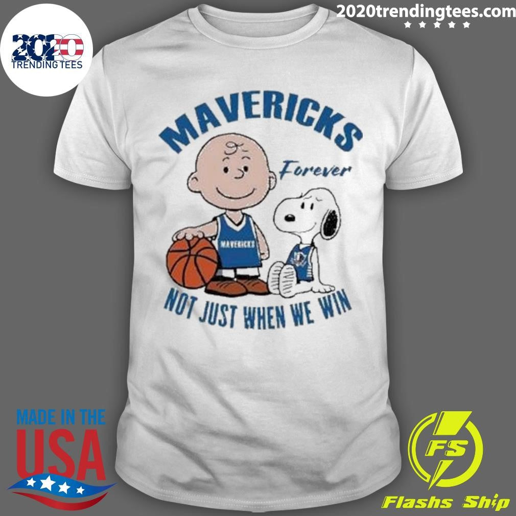 Premium Snoopy And Charlie Brown Dallas Mavericks - Adult & Kids T-Shirts, Sweatshirts & Hoodies apparel design preview 1