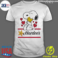 Premium Snoopy And Woodstock Loves Hardee's Logo - Adult & Kids T-Shirts, Sweatshirts & Hoodies apparel design preview 1