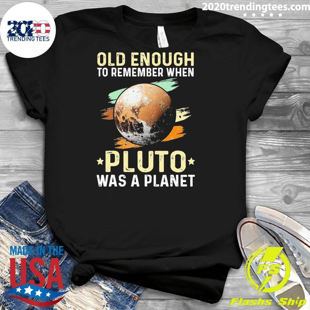 Premium Solar System old enough Pluto Space and - Adult & Kids T-Shirts, Sweatshirts & Hoodies apparel design preview 3