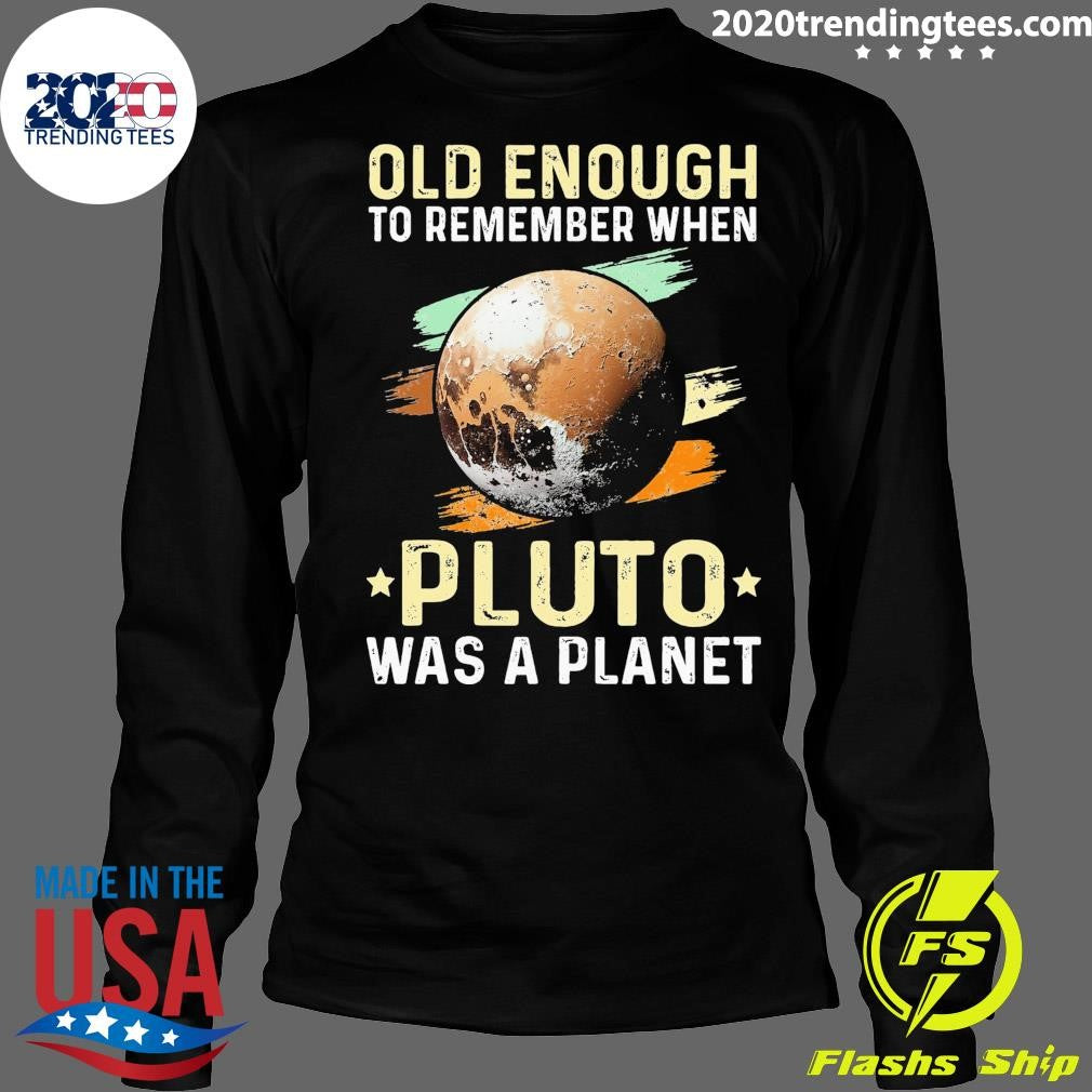 Premium Solar System old enough Pluto Space and - Adult & Kids T-Shirts, Sweatshirts & Hoodies apparel design preview 4
