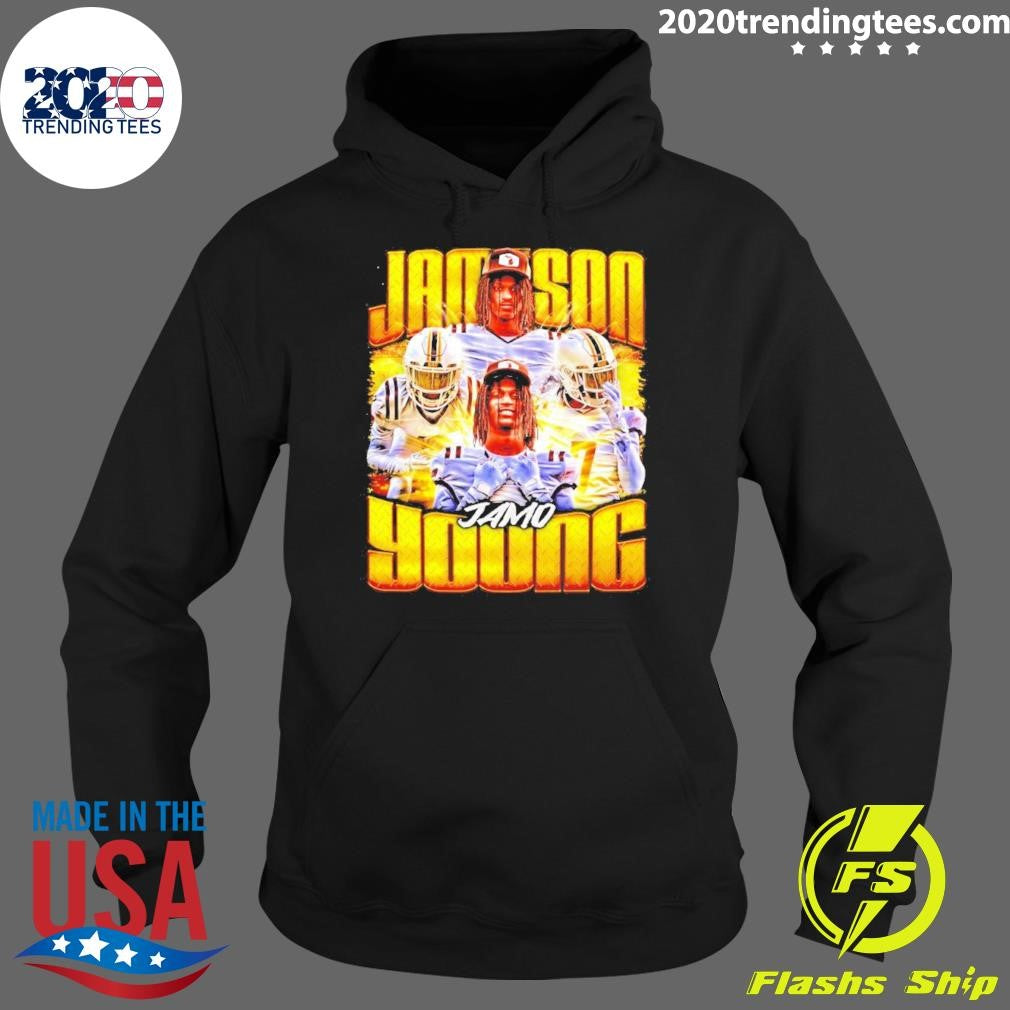 Premium Texas Tech Red Raiders Tahj Brooks Pose - Adult & Kids T-Shirts, Sweatshirts & Hoodies apparel design preview 2