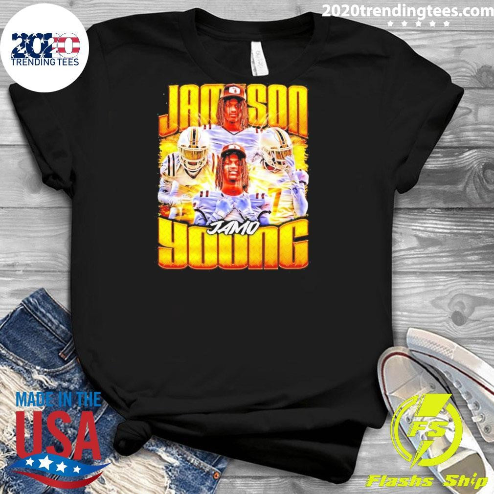 Premium Texas Tech Red Raiders Tahj Brooks Pose - Adult & Kids T-Shirts, Sweatshirts & Hoodies apparel design preview 3