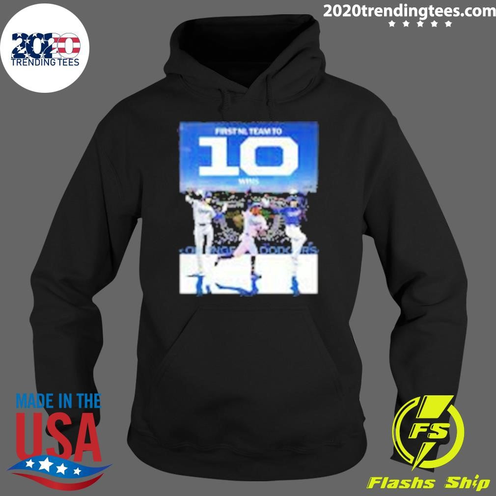 Premium The Los Angeles Dodgers Are First Nl Team In - Adult & Kids T-Shirts, Sweatshirts & Hoodies apparel design preview 2