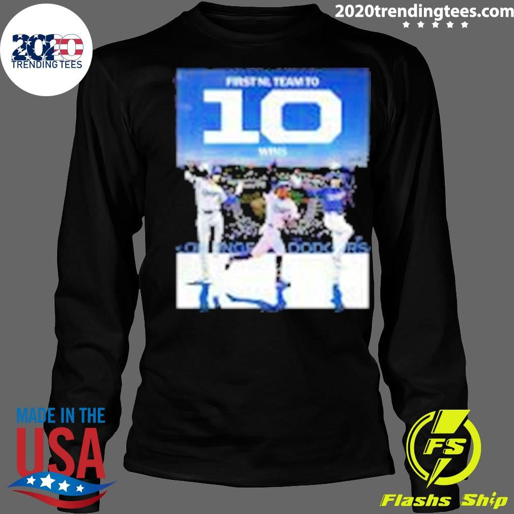Premium The Los Angeles Dodgers Are First Nl Team In - Adult & Kids T-Shirts, Sweatshirts & Hoodies apparel design preview 4