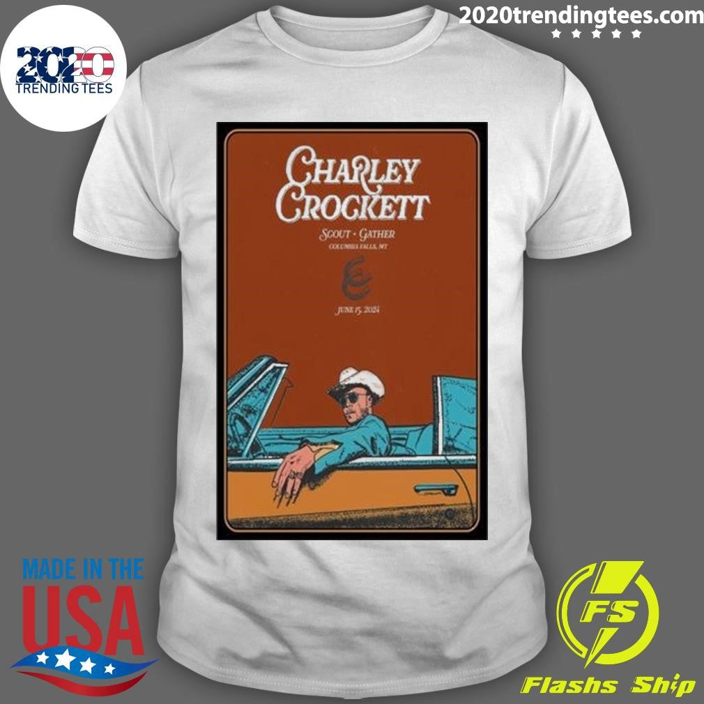 Premium Top Charley Crockett June 15 2024 Scout And - Adult & Kids T-Shirts, Sweatshirts & Hoodies apparel design preview 1