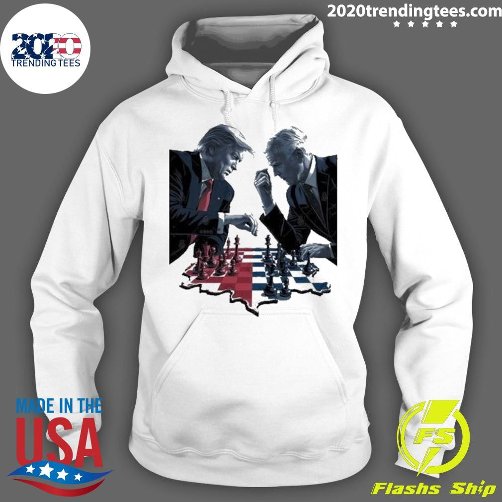 Premium Trump Vs Biden Battle For America Chess Game - Adult & Kids T-Shirts, Sweatshirts & Hoodies apparel design preview 2