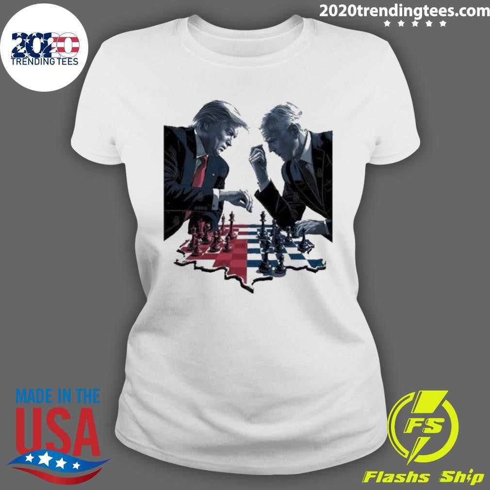 Premium Trump Vs Biden Battle For America Chess Game - Adult & Kids T-Shirts, Sweatshirts & Hoodies apparel design preview 3