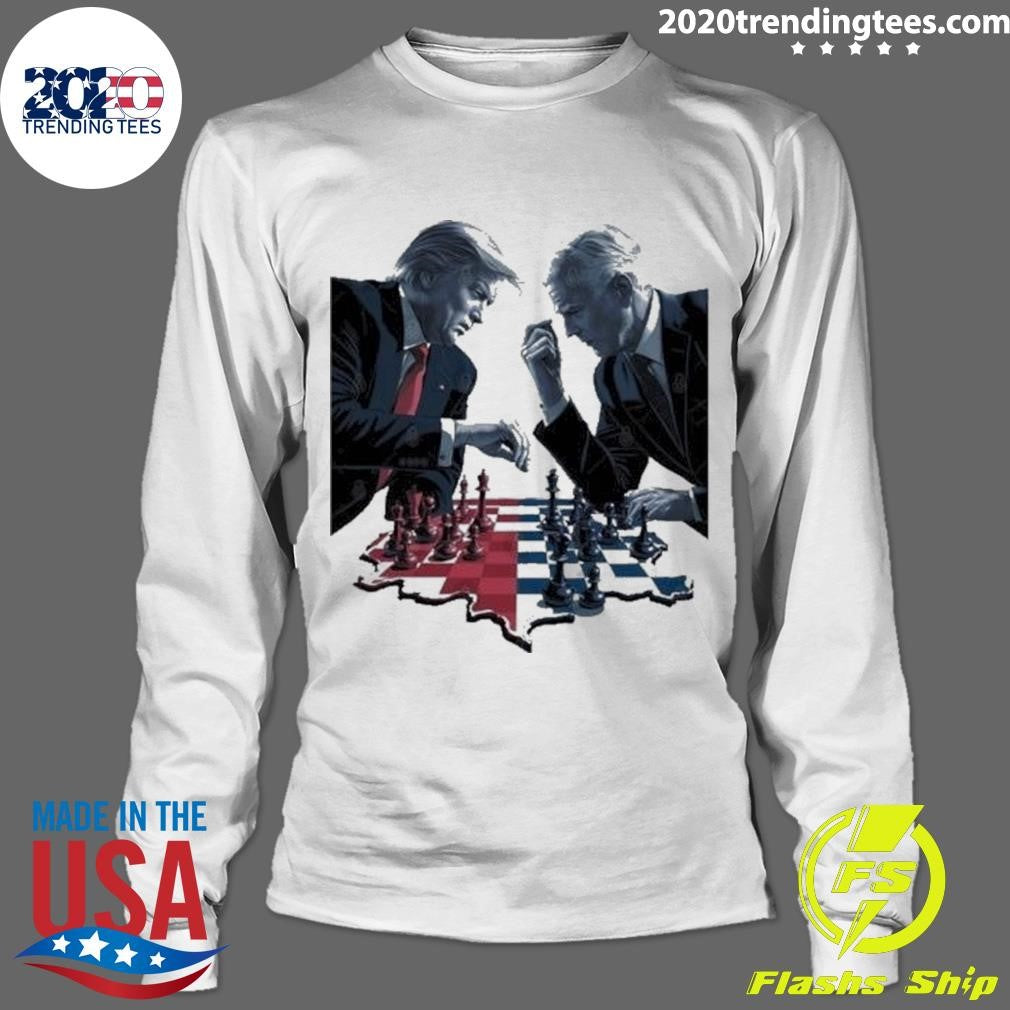 Premium Trump Vs Biden Battle For America Chess Game - Adult & Kids T-Shirts, Sweatshirts & Hoodies apparel design preview 4