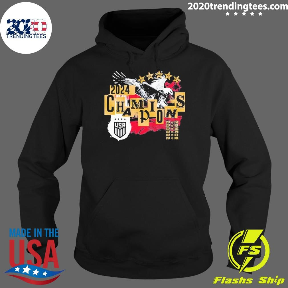 Premium Uswnt 2024 Champions Eagle - Adult & Kids T-Shirts, Sweatshirts & Hoodies apparel design preview 2