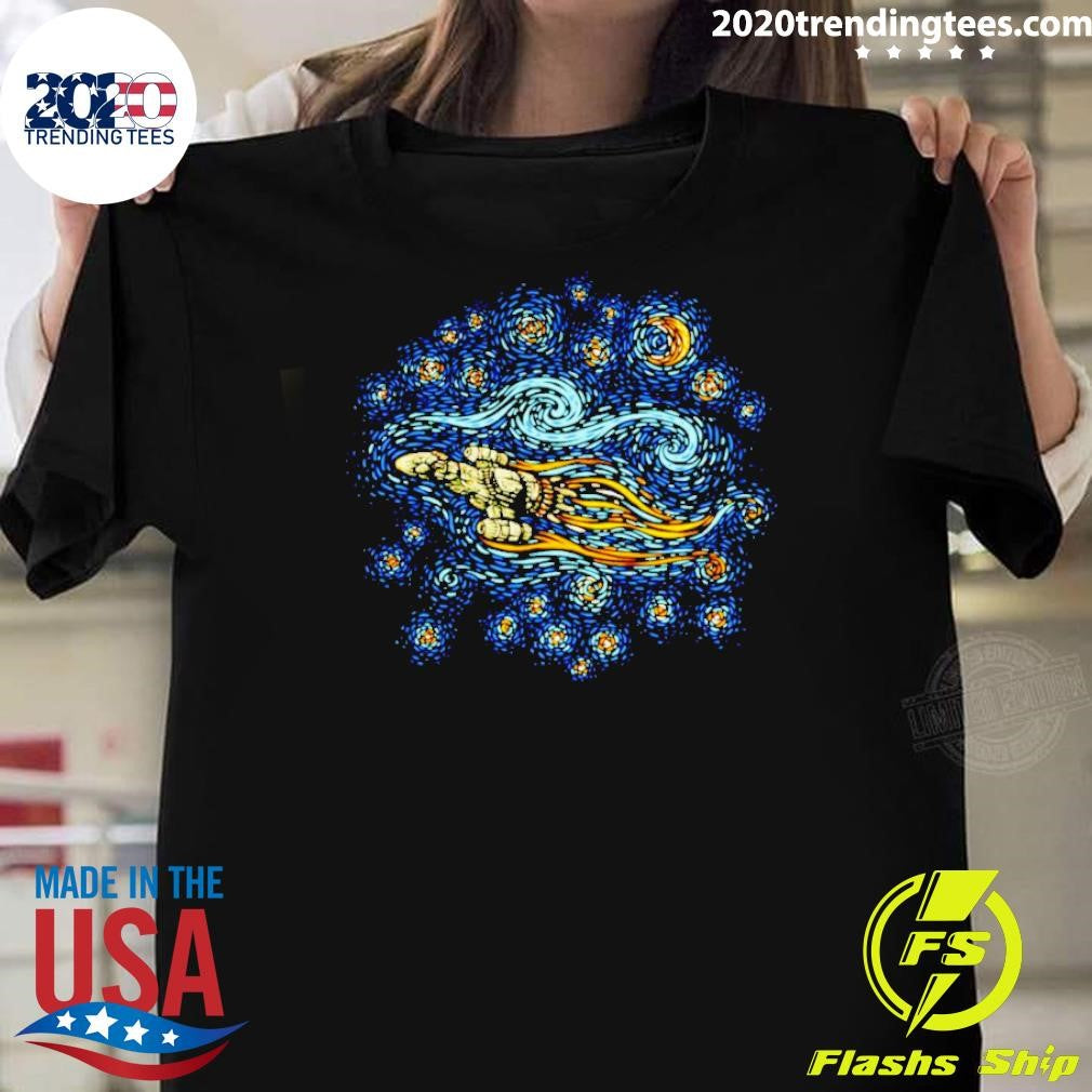 Premium Van Gogh's Starry Night Shiny - Adult & Kids T-Shirts, Sweatshirts & Hoodies apparel design preview 1
