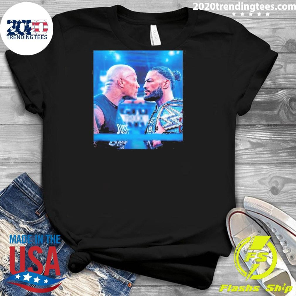 Premium Wwe Wrestle Mania 40 The Rock And Roman - Adult & Kids T-Shirts, Sweatshirts & Hoodies apparel design preview 3